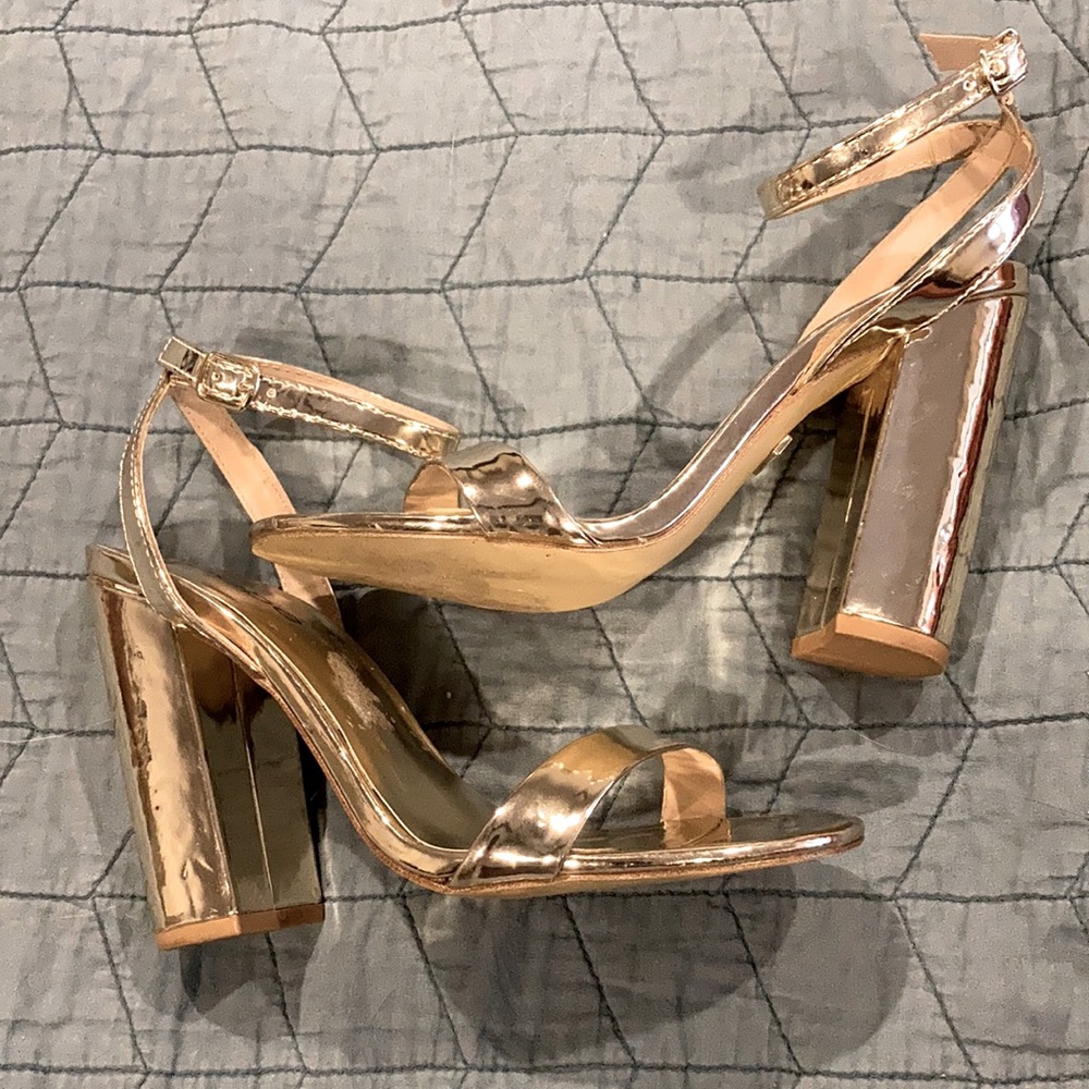 Bebe chunky heel shoes, size 7